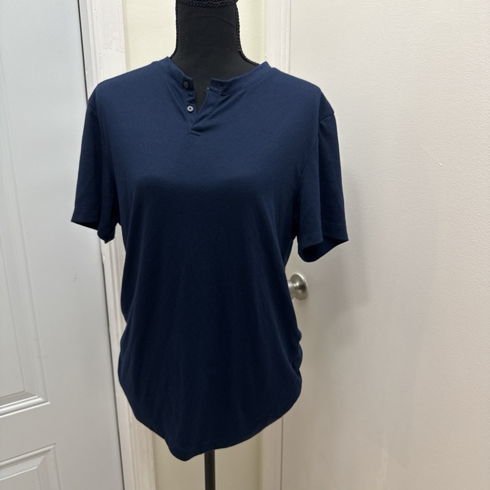 Alfani Navy Blue Men's Polo Shirt